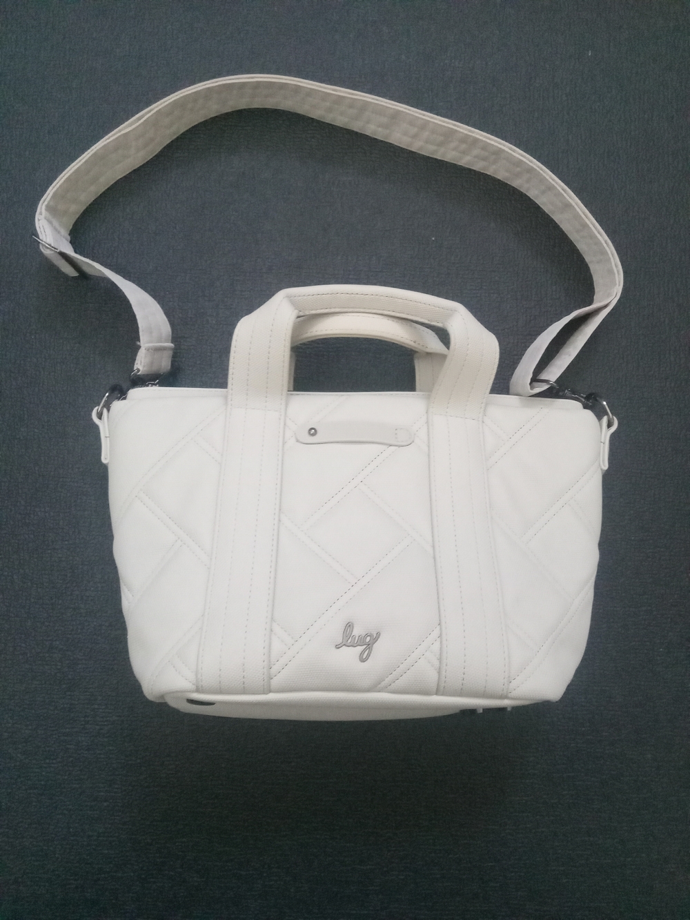 Lug Dory Luxe VL LIGHT CREAM Color Quilted Crossbody Shoulder Bag